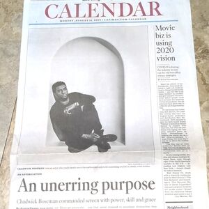 Black Panther Actor Chad Boseman Passes - An Appreciation L A Times 8-31-20